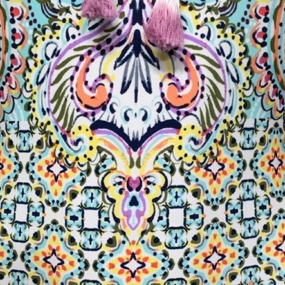 Kenneth Cole lace-up tile swimsuit. Beautiful NWT Size Medium - Picture 3 of 7